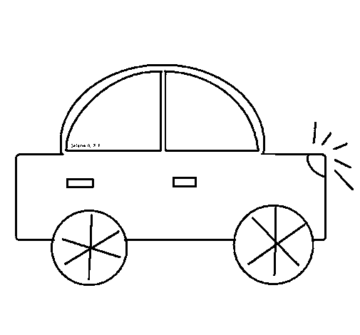Automobile coloring page