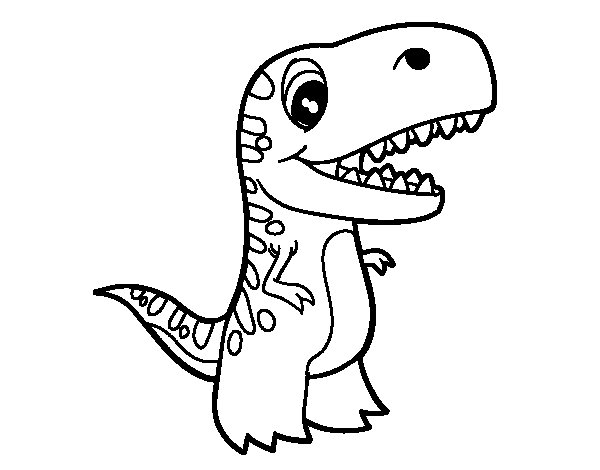 Baby Tyrannosaurus coloring page - Coloringcrew.com