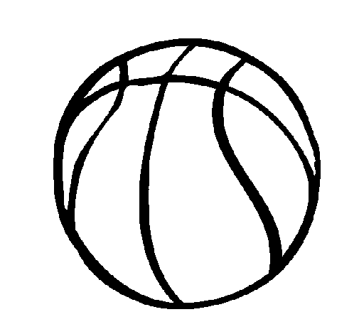 Basketball hoop coloring page