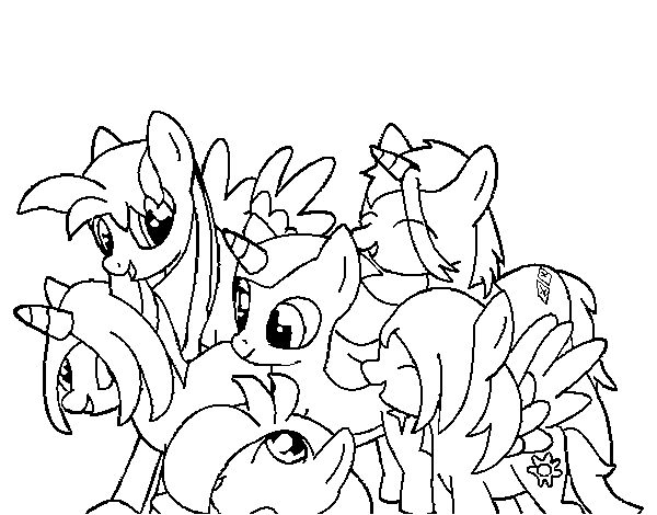 Best friends coloring page