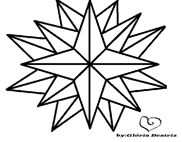 Bright star coloring page