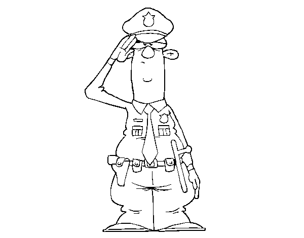 Captain coloring page