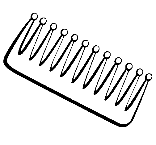 Comb II coloring page