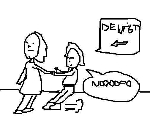 Dentist coloring page