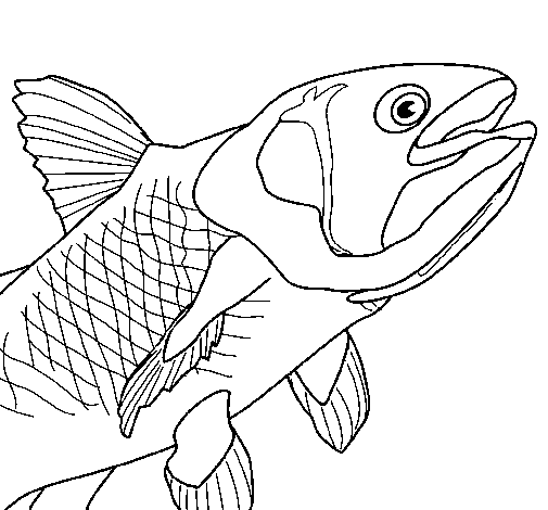 Fish 7 coloring page