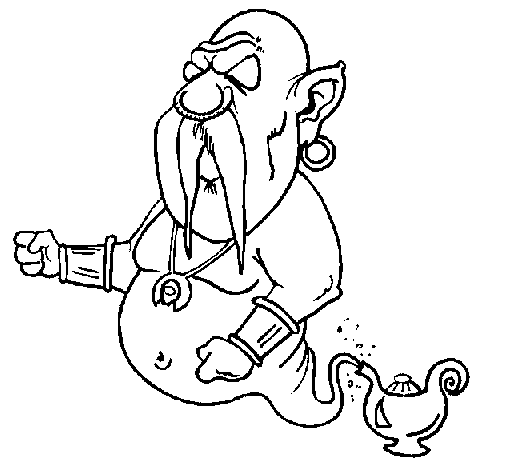 Genie coloring page