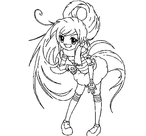 Idol coloring page