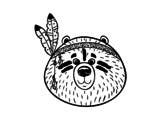 Indian bear coloring page