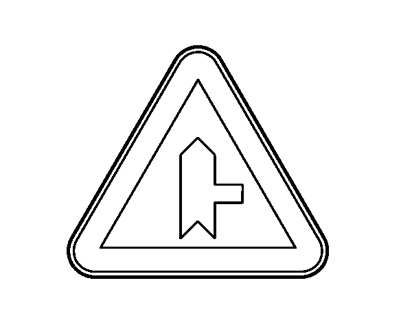 Intersection with via priority over right coloring page