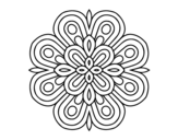Mandala visual art coloring page