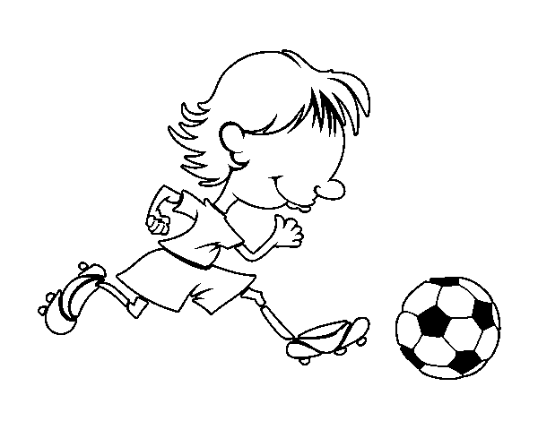 Midfielder coloring page
