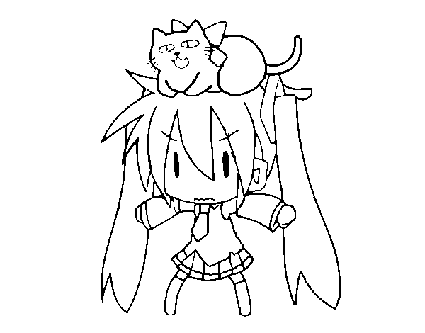 Vocaloid Miku Teto Coloring Pages - Free Coloring Pages