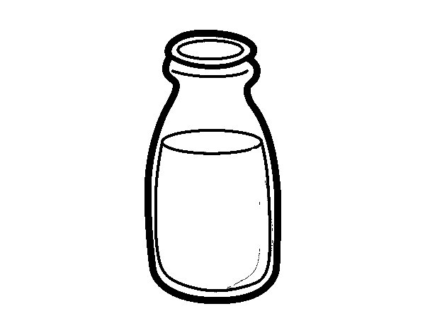Milk bottle coloring page - Coloringcrew.com