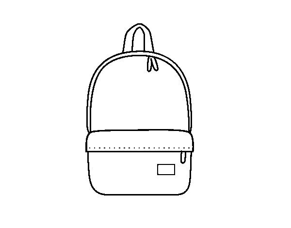 Modern Backpack  coloring page