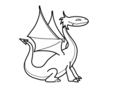 Dibujo de Mythological dragon