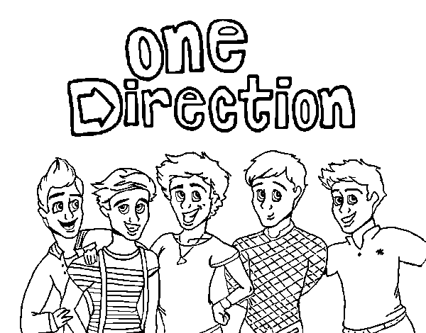 One Direction 3 coloring page