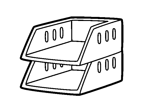 Stackable trays coloring page