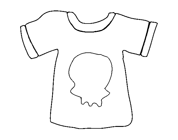T-shirt Emo coloring page