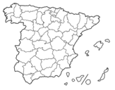 Dibujo de The provinces of Spain
