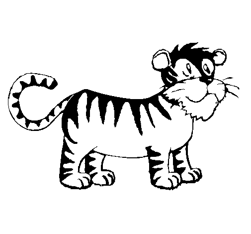 Tiger coloring page - Coloringcrew.com