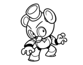 Toy Freddy from Five Nights at Freddy's coloring page