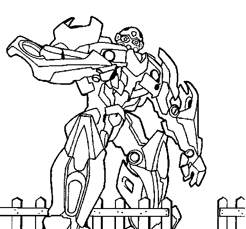 Transformer coloring page