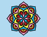 Coloring page Mandala exponential growth painted byLornaAnia