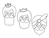 3 wise men coloring page