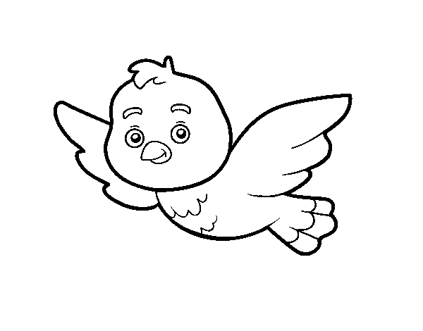 A bird coloring page