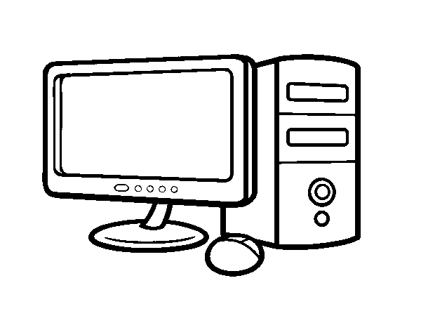 A computer coloring page