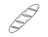 A loaf of bread coloring page