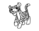A tiger coloring page