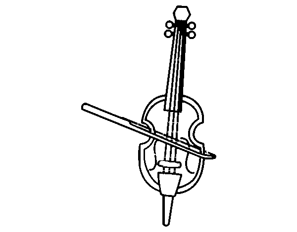 A Violin  coloring page