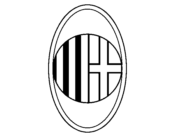 AC Milan crest coloring page