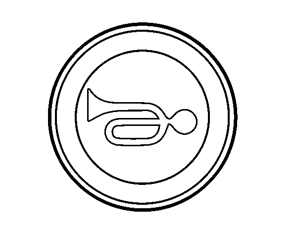 Acoustic warnings prohibited coloring page