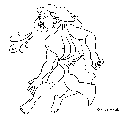 Aeolus coloring page