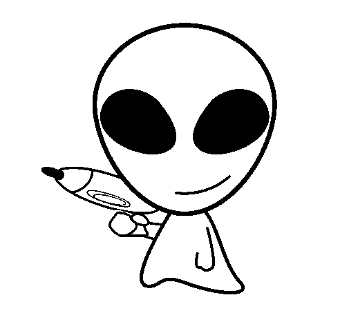 Alien II coloring page