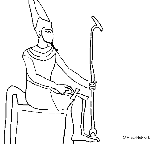 Amun coloring page
