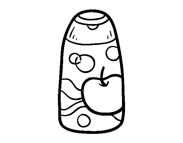 Apple shampoo coloring page