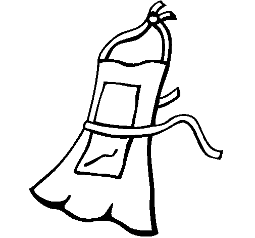 Apron coloring page
