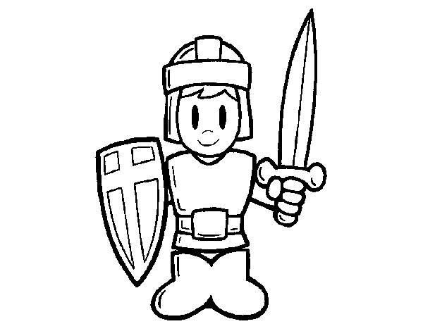 Armour coloring page