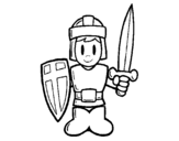 Armour coloring page