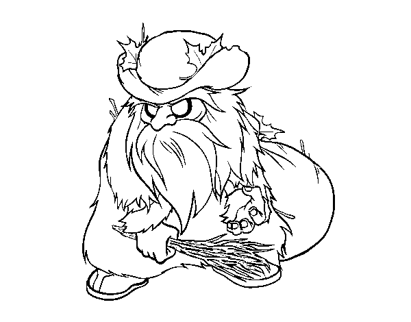 Belsnickel coloring page