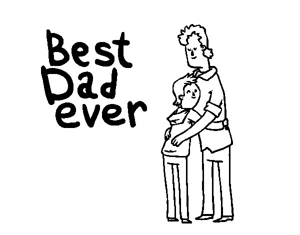 Best Dad Ever Coloring Pages 8