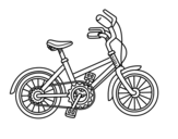 Bicycle for children coloring page