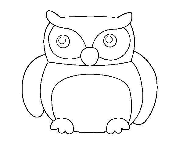 Big Owl coloring page