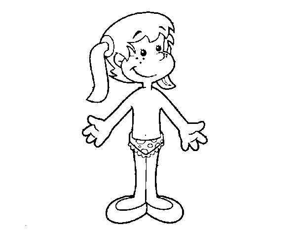 Body parts coloring page