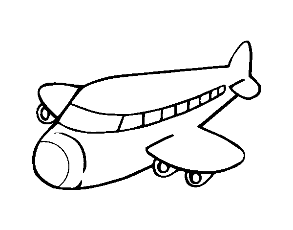 Boeing plane coloring page