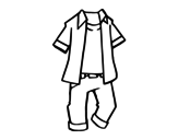 Boys clothing coloring page