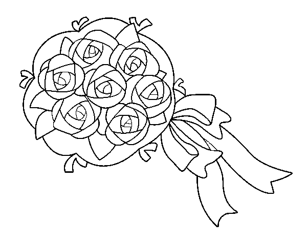 Bunch of gardenia coloring page